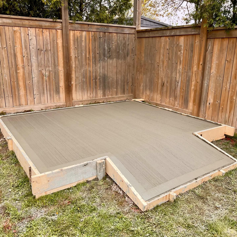 Concrete Shed Foundations with Ramps